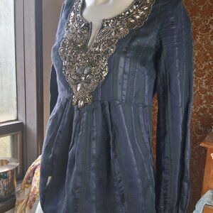 Lafayette 148 New York Tunic Top silk linen cotton